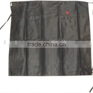 Cheap Bulk Wholesale Silk Screen Printing Bar Aprons With Zipper Pocket thumbnail-4