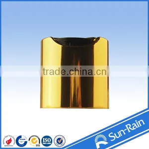 Hot China-made Yuyao Nonspill Feature 24/410 Gold Press Top Cap Aluminum thumbnail-1