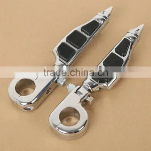 1.25" Engine Guards Male Mount Stiletto Style Footpegs & Mounts For Honda Yamaha thumbnail-3