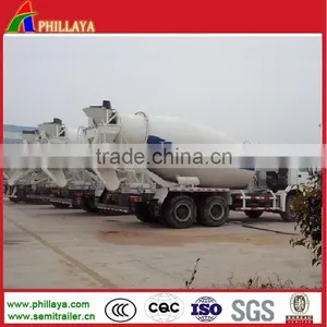 Three Axle Self Loading Concrete Mixer Truck Machine for Construction Use thumbnail-1