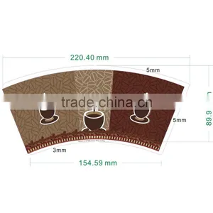 Custom Good Printing Flexo Printing Paper Cup Fan thumbnail-1