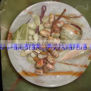 NATURAL ONYX FRUITS PLATES HANDICRAFTS thumbnail-1