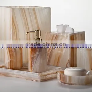 Wholesale EXPORT QUALITY MANUFACTURER AND EXPORTERS ONYX BATHROOM ACCESSORIES COLLECTION thumbnail-5