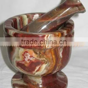 PAKISTAN SUPPLIER WHOLESALE 2017 ONYX MORTAR AND PESTLE HANDICRAFTS thumbnail-4