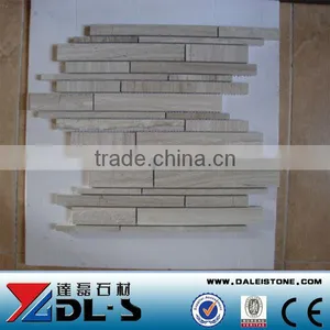 Bianco Carrara White Marble Mosaic Tile Irregular Brick Competitive Price thumbnail-1