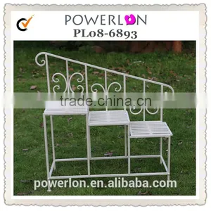 Stair Design Country Yard Metal Decorative Flower Pots Stands thumbnail-1