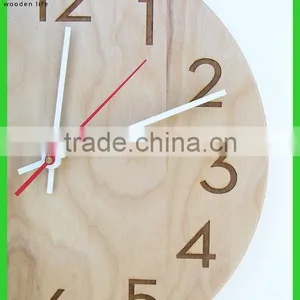 Modern Wood Wall Clock Home Decorative Wood Wall Clock Home Goods Wood Wall Clocks thumbnail-4