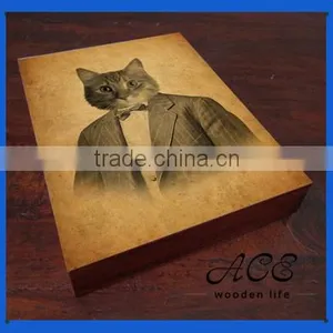 Personalized Solid Wooden Block Digital UV Printing on Wood Custom Laser Wooden Poster MDF Blank thumbnail-1
