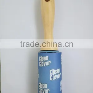 Wooden Handle Lint Remover Roller With 60sheets Roll thumbnail-1