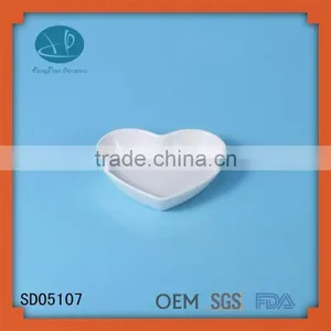 Heart Flat Plate ,super White Heart Dish for Hotel thumbnail-1