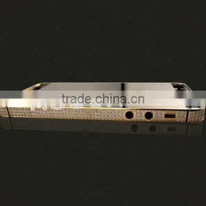 Big Sale Luxury 24k Gold Plating Diamond Original Back Case for Iphone 5S thumbnail-6