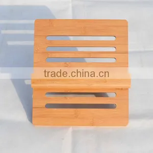 Eco-Friendly Bamboo Wood Holder, Collapsible Computer Stand thumbnail-1