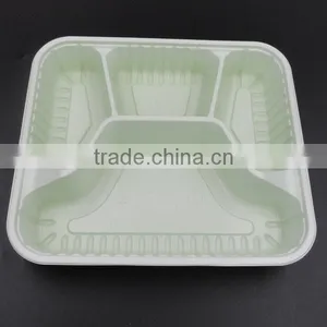 2016 PP 4 Compartments Accept Custom Order Disposable Plastic Food Tray thumbnail-1