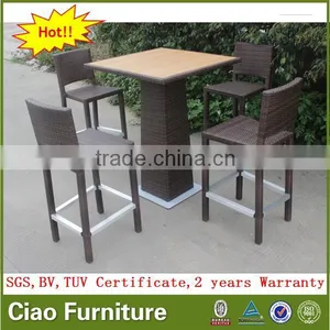 Use Bar Furniture High Table and Chairs Set thumbnail-2