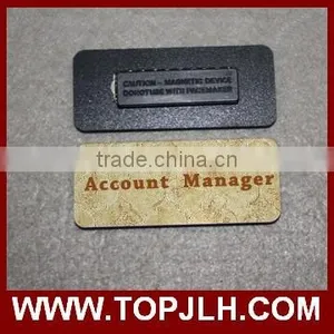 China Supplier Hot Sell Sublimation Blank Printable MDF Magnetism Name Tag thumbnail-1