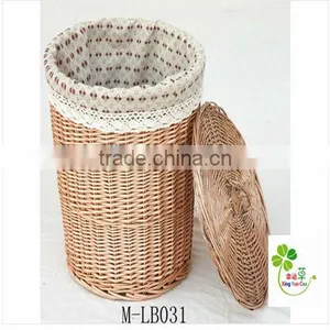 Factory Supply Square Wicker Laundry Basket thumbnail-1