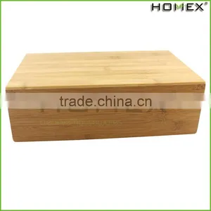 Eco-friendly Personalized Solid Total Bamboo Tea Box With Bamboo Lid Hot Sale/Homex_Factory thumbnail-1