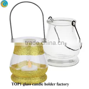Homemade Snow Globe Mason Jar Hanging Glass Jar Lamp thumbnail-4