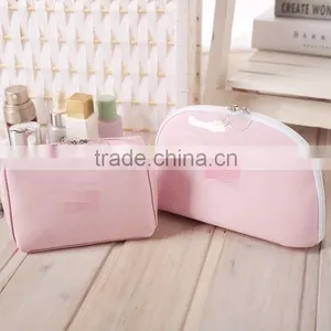 Lovely Princess Pink Carry Makeup Bags PU Cosmetic Bag Toiletry Bag thumbnail-1