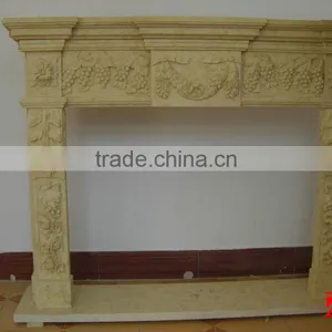 Concise Style Marble Fireplace Mantel thumbnail-1
