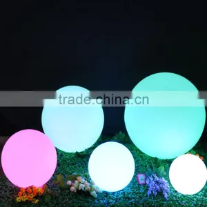 Custom Outdoor Garden Plastic Colorful Rgb LED Light Ball Lamp With Rechargeable Battery thumbnail-1