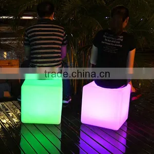 Turkish Furniture LED Lightinh Modern Cube Box Plastic Roll Plugs Outdoor Wholesale! Cube Lighting Chair thumbnail-2