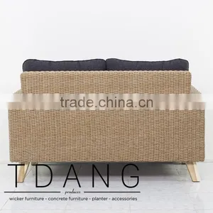 Brandenton Wicker Single Bench - Vietnam Wicker Furniture - Poly Rattan Outdoor Furniture thumbnail-4