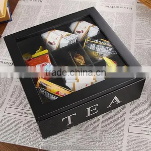 Personalized Logo Printed Watch Wooden Box Storage With 10 Grids thumbnail-3