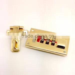 Security Combination Number Lock With Hasp for Pilot Case, Combination Lock With Push Buttom for Suitcase, Righjt Hand thumbnail-1