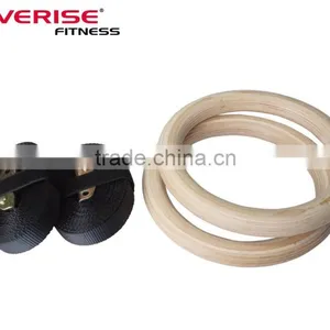 2017 Hot Sale Exercise Wood Gymnastic Ring thumbnail-2