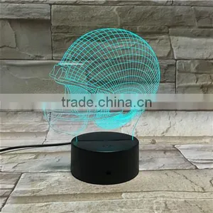 NFL Football Team 7 Color Change 3D Illusion Led Lamp Touch Switch Table Lamp LED Night Light for Decoration thumbnail-5