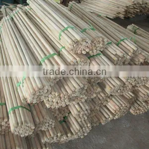 Natural Round Wooden Craft Handle thumbnail-1