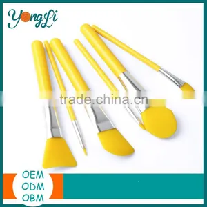 Silicone Cosmetic Brush Set of 6 Face Mask Brush Set and Eye Makeup Brushes thumbnail-2