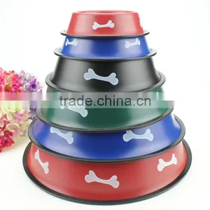 Wholesale Belly Anti Skid Colored Pet Bowl/ Belly Dog Bowl thumbnail-2