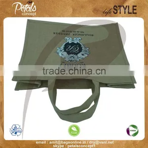 PP Laminated Jute Tote Bag With Jute Handle & With 2 Color Print Two Side thumbnail-5