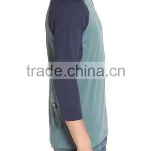 3/4 Sleeve Raglan T-Shirt for Men's High Quality Blank Printed T-shirts Wholesale Custom Manufacturer thumbnail-3