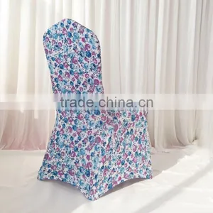 280GSM New Design Print Spandex Thicken Lycra Stretch Universal Heavy Scuba Chair Cover For Wedding Party Decoration thumbnail-1