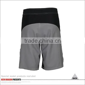 Chinese Manufacturer Free Design Black Embroidered Mma Shorts thumbnail-3