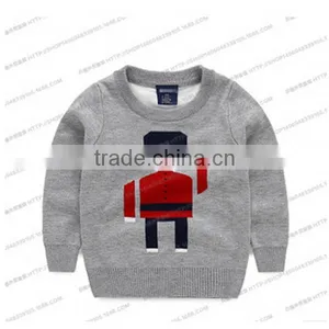 Garment Knitted Baby Wear Boys Sweater Boys Long-sleeved Cotton Crochet Sweater Pullover thumbnail-2