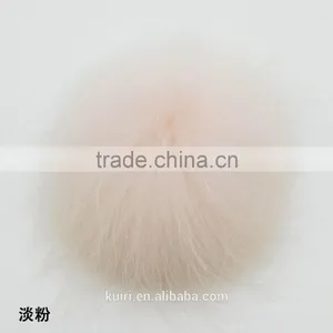 China Handmade Fox Pom Poms With 12cm for Beanie Hat thumbnail-6