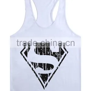 Superman Gym Singlets Mens Tank Tops Wholesale,Bodybuilding Equipment Fitness Men's Gym Stringer Tank Top Sports Clothes thumbnail-5