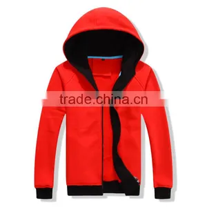 OEM Cheap Custom Heavy Thick Mens Cotton Polyester Fleece Zip Up Sweatshirt and Hoodies thumbnail-1
