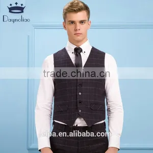 Daynoliao 2016 Latest Design Men's Suit Plaid 3 Pieces Business Suit for Men thumbnail-3