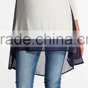 Online Shopping Scoop Neck Plus Size Pregnant Clothes Tunic thumbnail-1