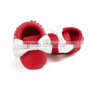 2 Colors Matching Pu Baby Moccasin, Colored Moccasins thumbnail-2