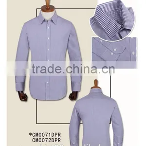 100% Cotton Checked Long Sleeve Button up Collar Made to Measure Custom Mens Dress Shirt thumbnail-2