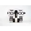 Silver Robot 1D Quartz Flip Down Clock For Living Room thumbnail-1