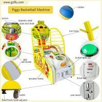 Hot Sale Coin Operated Children Basketball Game thumbnail-3
