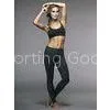 Sublimated Yoga Capri Pants Black Cropped Leggings Crossfit Capris thumbnail-1