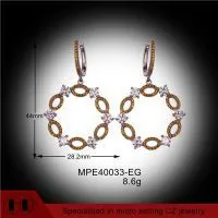 Top Selling Marquis Shape Fashion Cubic Zirconia Silver Earrings thumbnail-1